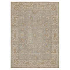 Rug & Kilim’s Oushak Style Rug In Beige/Brown With All Over Floral Patterns