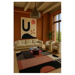 Tappeto moderno di ispirazione Bauhaus con disegno geometrico nome Weimer 1919.01