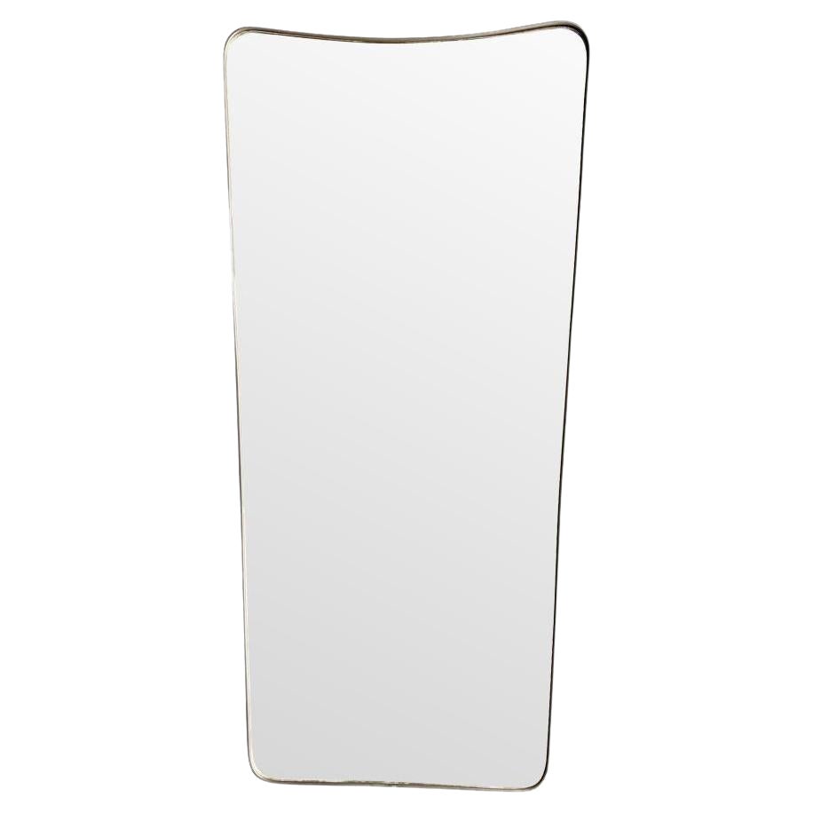 A large original 1950s Italian shield mirror with For Sale