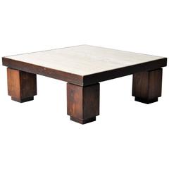 Vintage Travertine Low Table