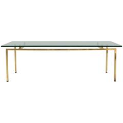 Coffee Table in Solid Brass, Sweden