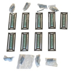 Set of McCoy Amazonite and Polished Nickel Custom Pulls