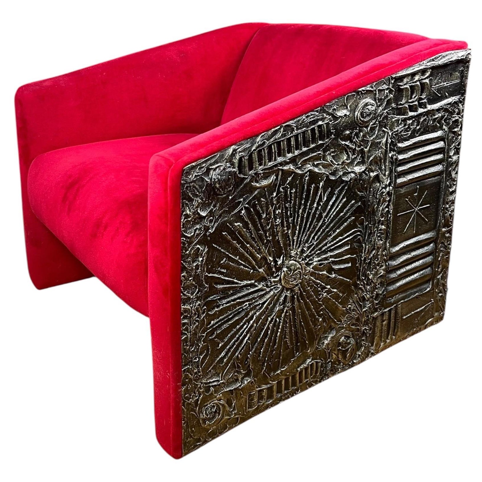 Mid Century Adrian Pearsall Brutalist Lounge Chair For Sale