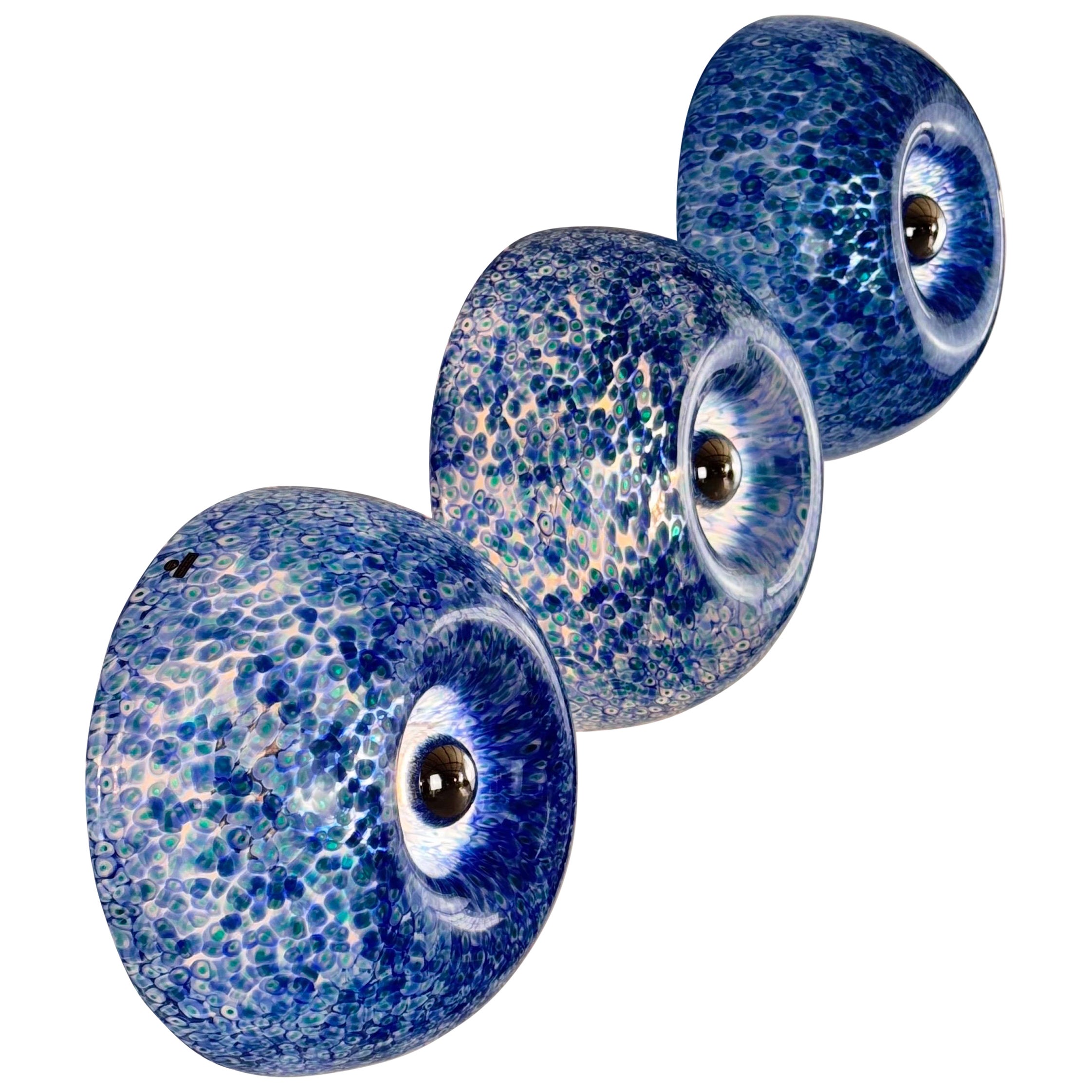 ‘Neverrino’ Murano Glass Wall or Ceiling Light by Gae Aulenti for Vistosi, 1970s For Sale
