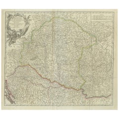 Antique Map of the Kingdom of Hungary and Transylvania, circa 1780