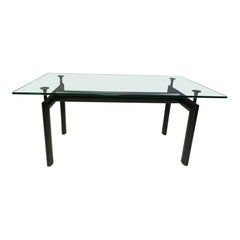LC6 dining table by Le Corbusier for Cassina, 1990s