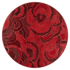 Floral "Bloom" Hide Rug by Marc Thee (9ft Diameter)