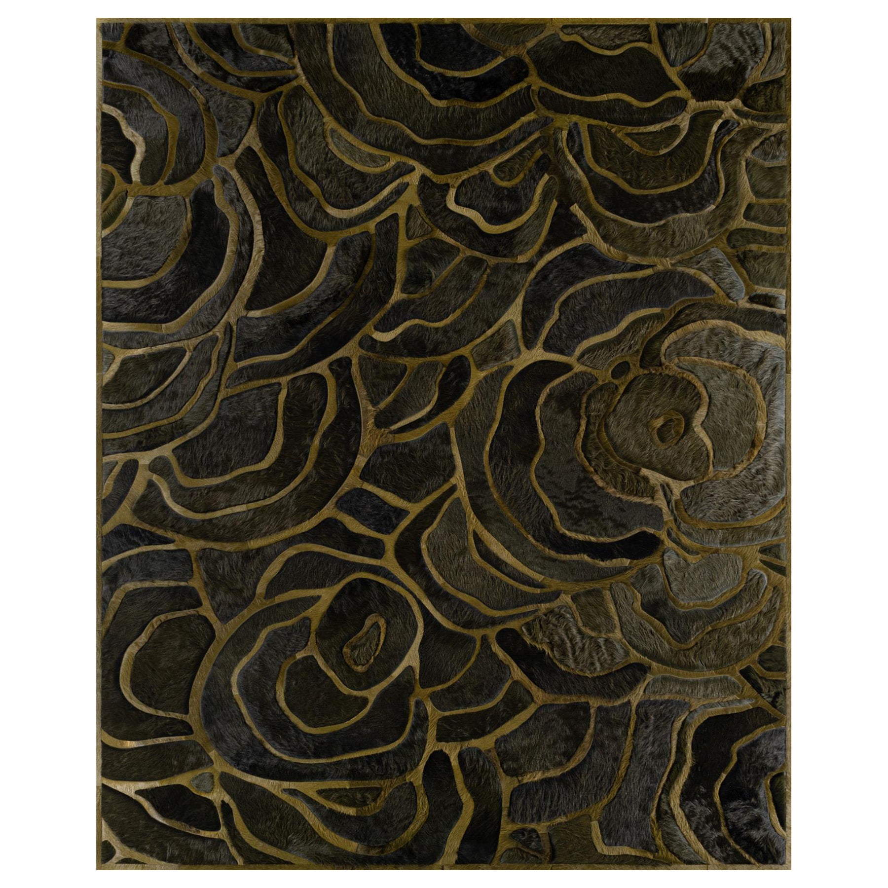 Floral "Bloom" Hide Rug by Marc Thee (9ft x 11ft)
