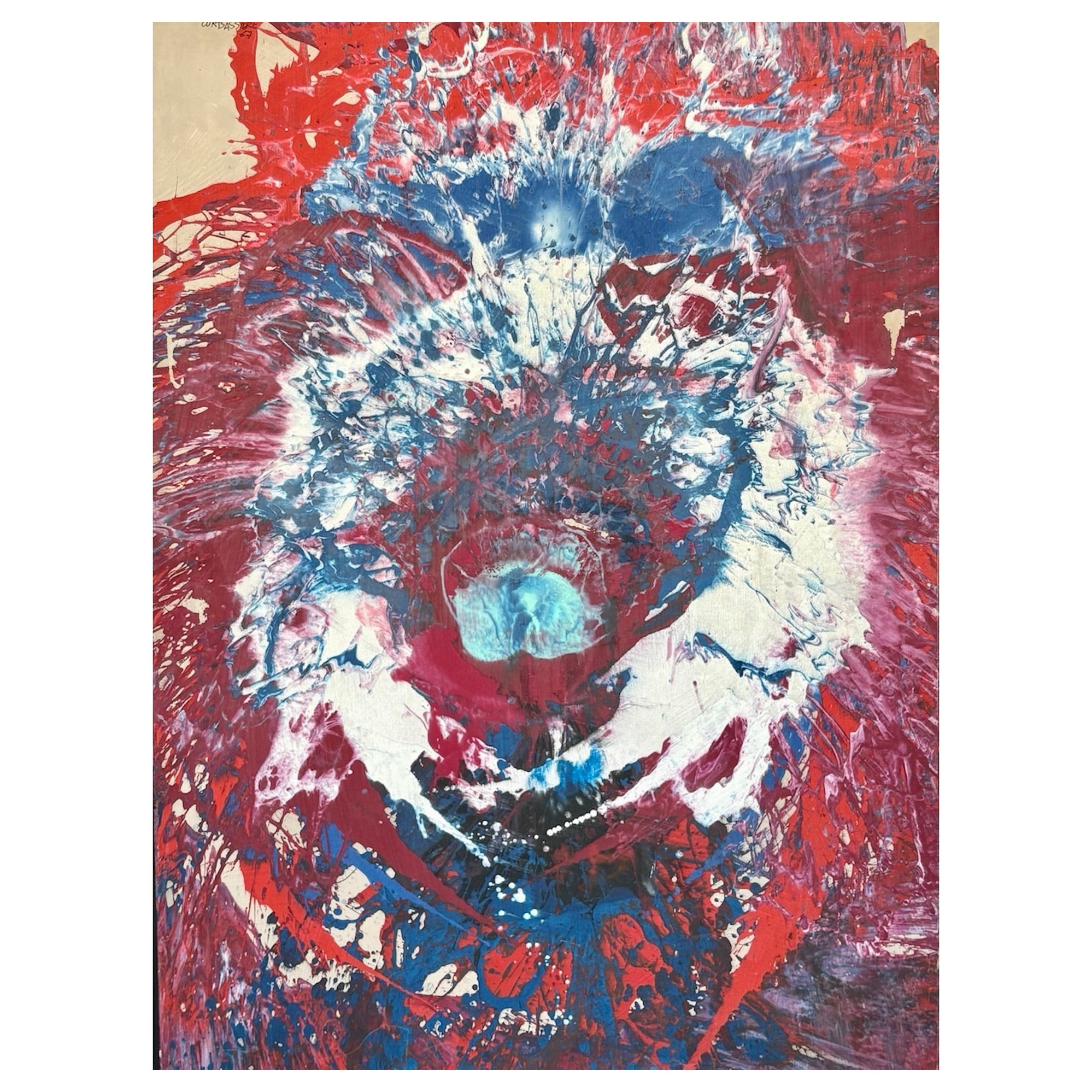 Yves Corbassière (Französisch 1925-2020) Großes Öl auf Leinwand, signiert und datiert 1967 im Angebot