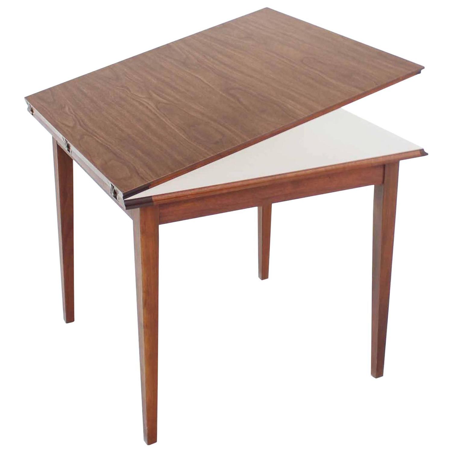 Square FlipTop Game Table For Sale at 1stdibs
