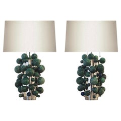 Lampade a bolla in quarzo verde di Phoenix