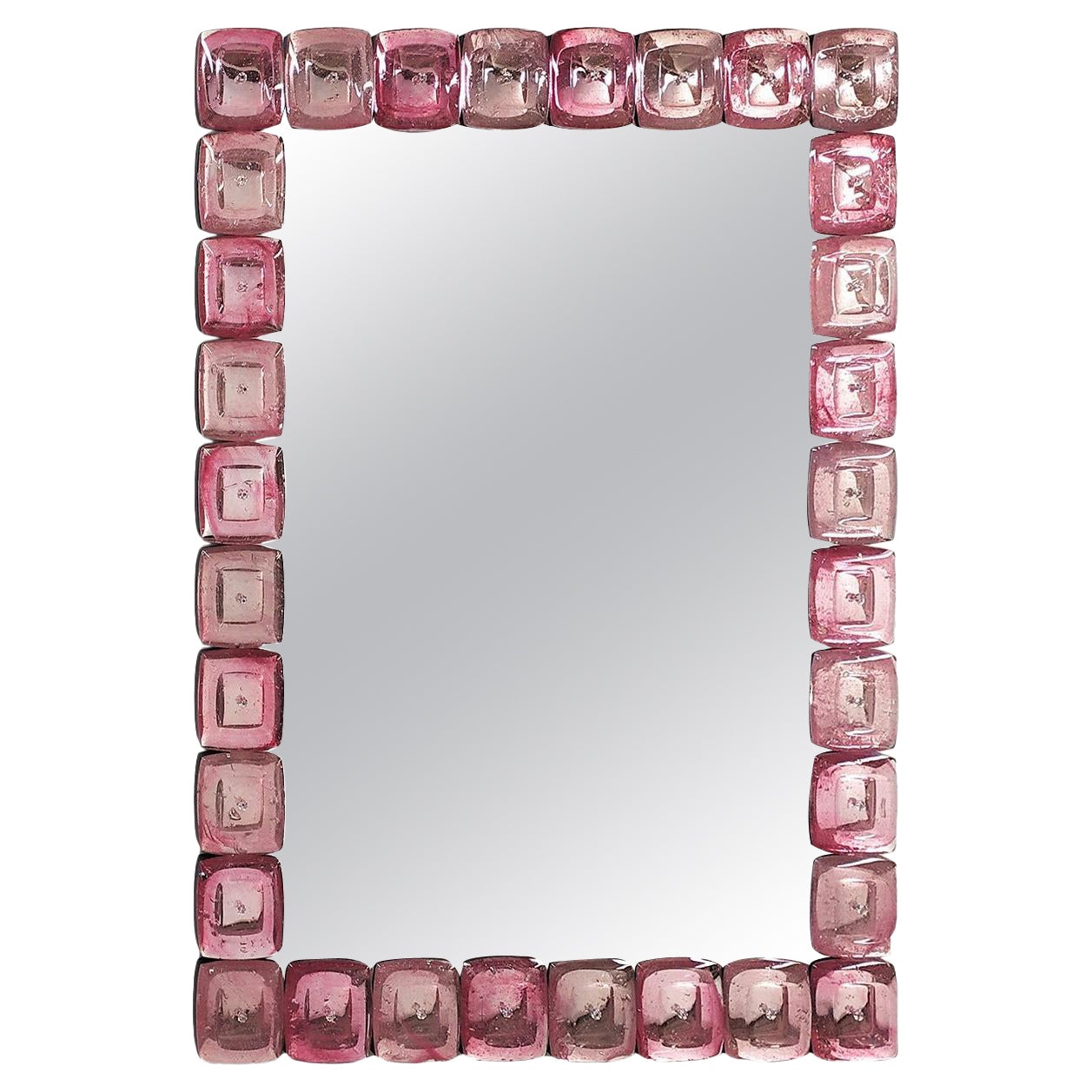 Rettangolo Rubino Murano Glass Wall Mirror by Fratelli Tosi For Sale