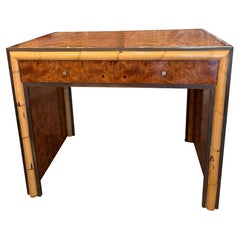 Romeo Rega burr wood compact desk/vanity table
