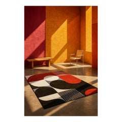 Tappeto moderno di ispirazione Bauhaus con disegno geometrico nome Weimar 1919.04