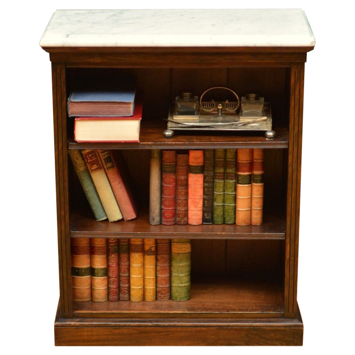 J. Shoolbred Low Open Bookcase For Sale
