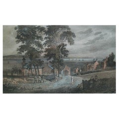 S. RAWLE - VIEW OF RYDE - Seltener gerahmter antiker Kupferstich - K.K. - CIRCA 1806