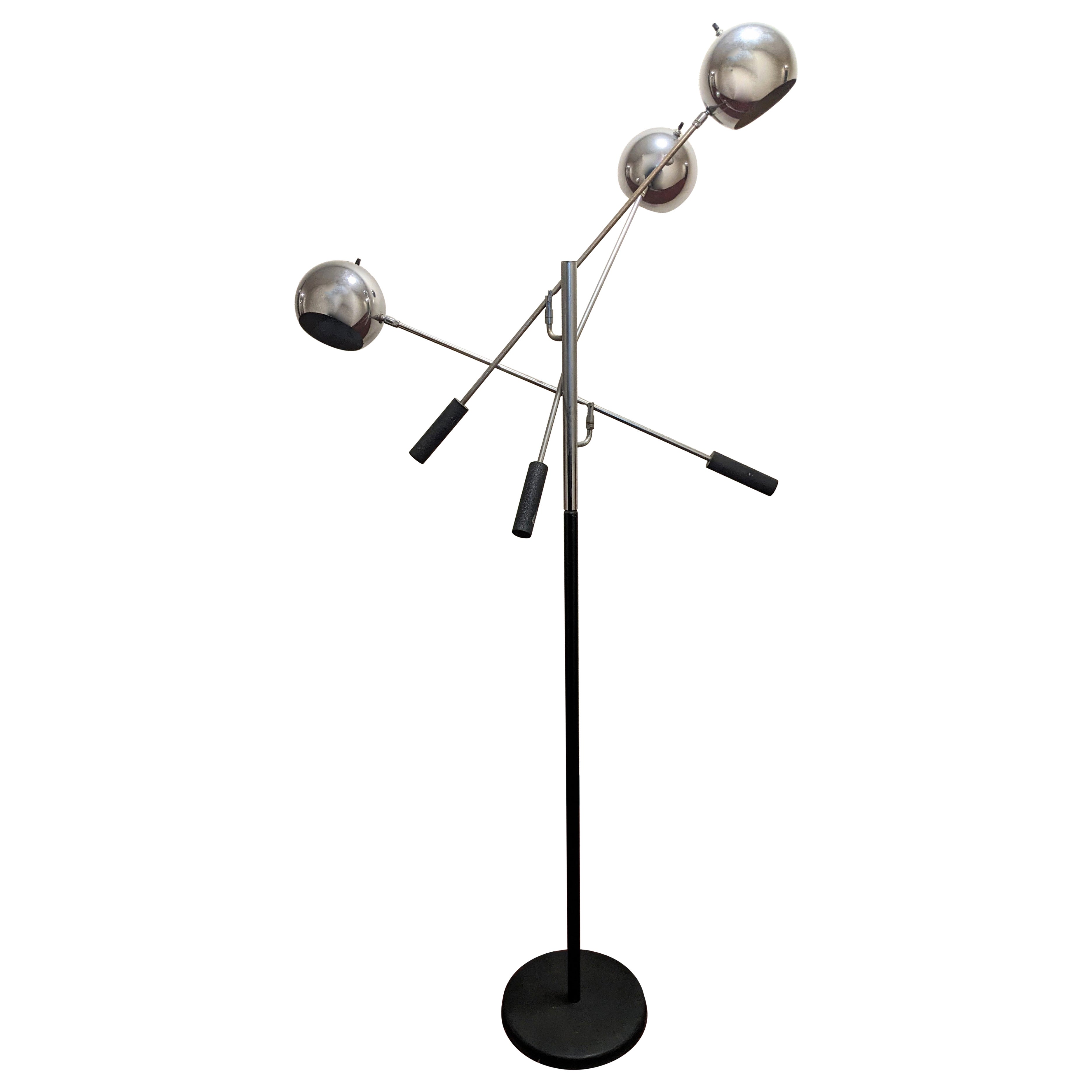 Mid Century Orbiter Lamp, Robert Sonneman For Sale