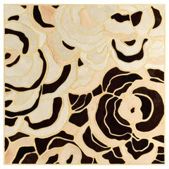 Floral "Bloom" Hide Rug by Marc Thee (9ft x 9ft)
