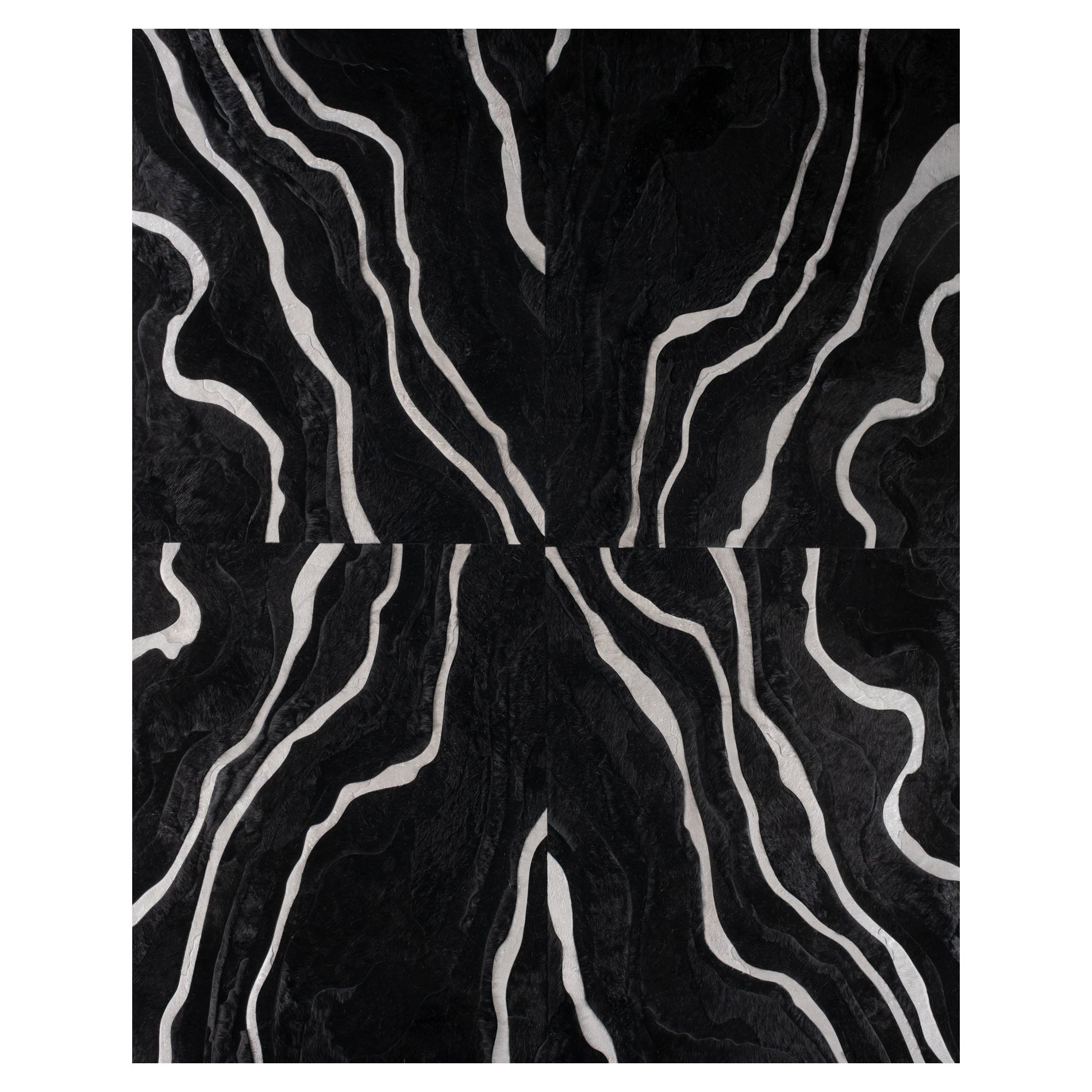 Designer "Submerge" Hide Rug by Marc Thee (9ft x 12ft) For Sale