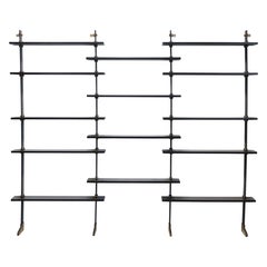 Azucena Ignazio Gardella Book Case LB2 Brass ebonized wood