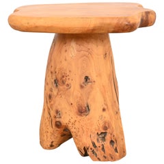 Organic Modern Burl Root Occasional Side Table