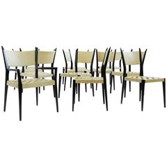 Set of Twelve Paul McCobb Dining Chairs 12