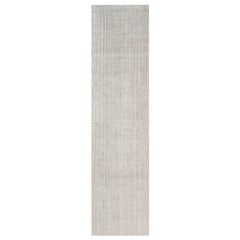 Rug & Kilim’s Oversized Textural Rug In Solid Beige and Cream Tones and Striae