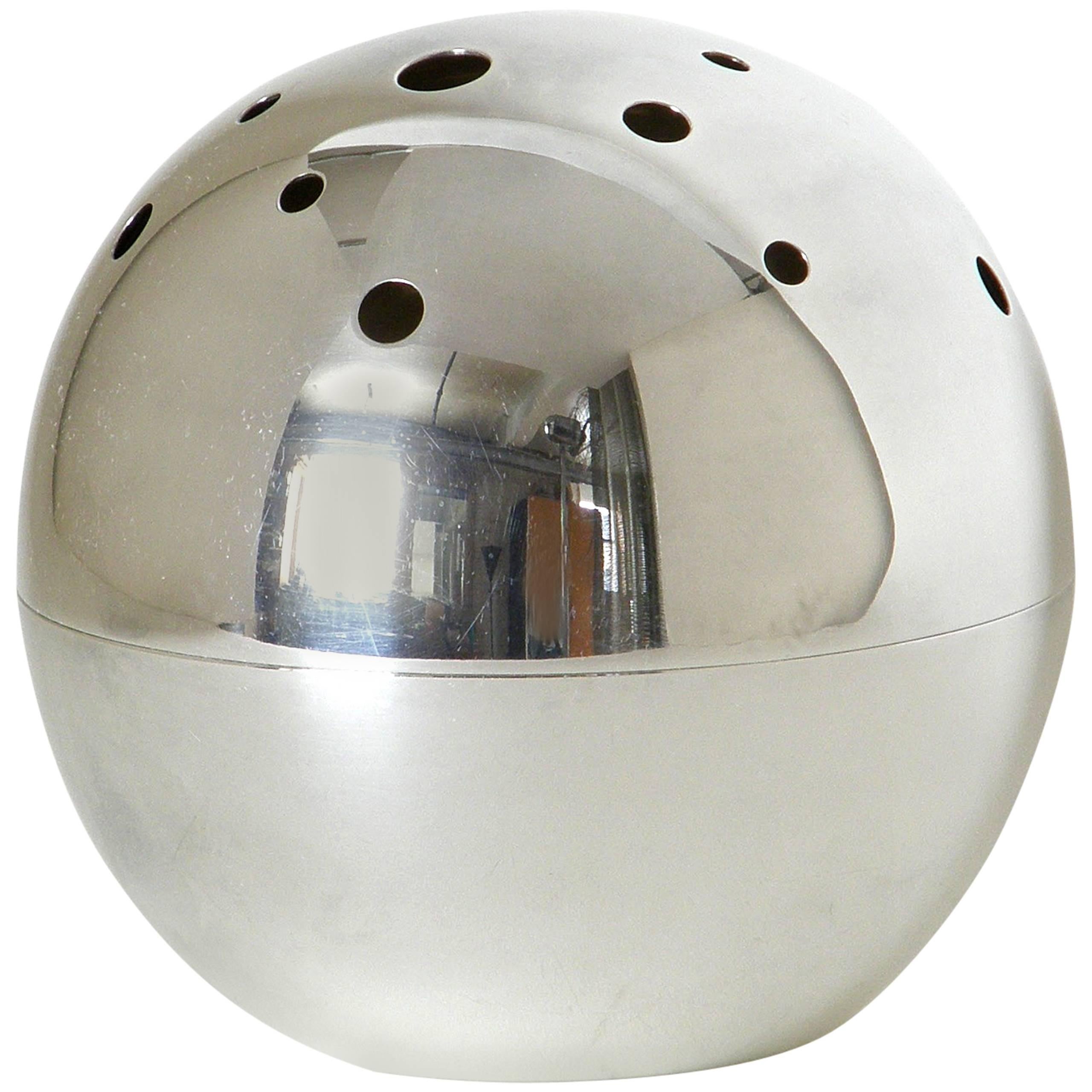 Christofle Silver Plate Ball Vase