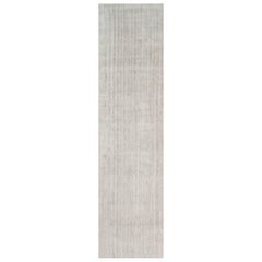 Rug & Kilim’s Oversized Textural Rug In Solid Beige and Cream Tones and Striae