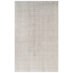 Rug & Kilim’s Oversized Textural Rug In Solid Beige and Cream Tones and Striae