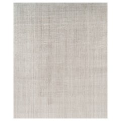 Rug & Kilim’s Oversized Textural Rug In Solid Beige and Cream Tones and Striae