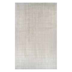 Rug & Kilim’s Oversized Textural Rug In Solid Beige and Cream Tones and Striae
