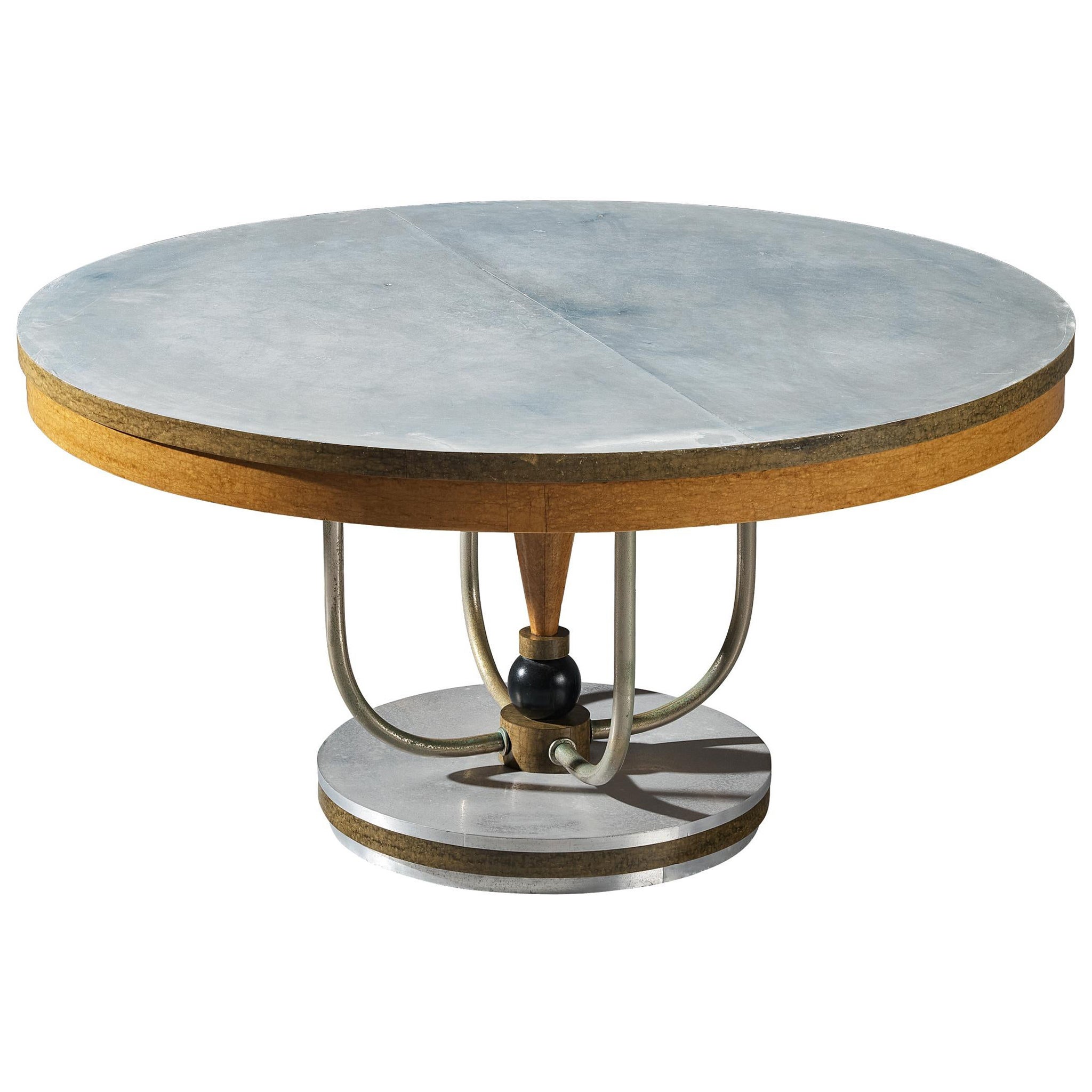 Francesco Rapisardi Rationalist 1930s Dining or Center Table For Sale