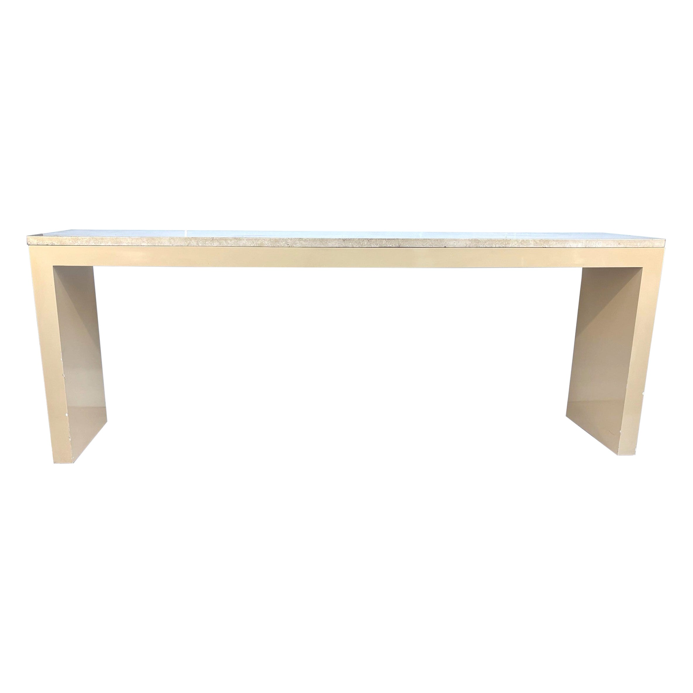 Marble Top Console Table For Sale