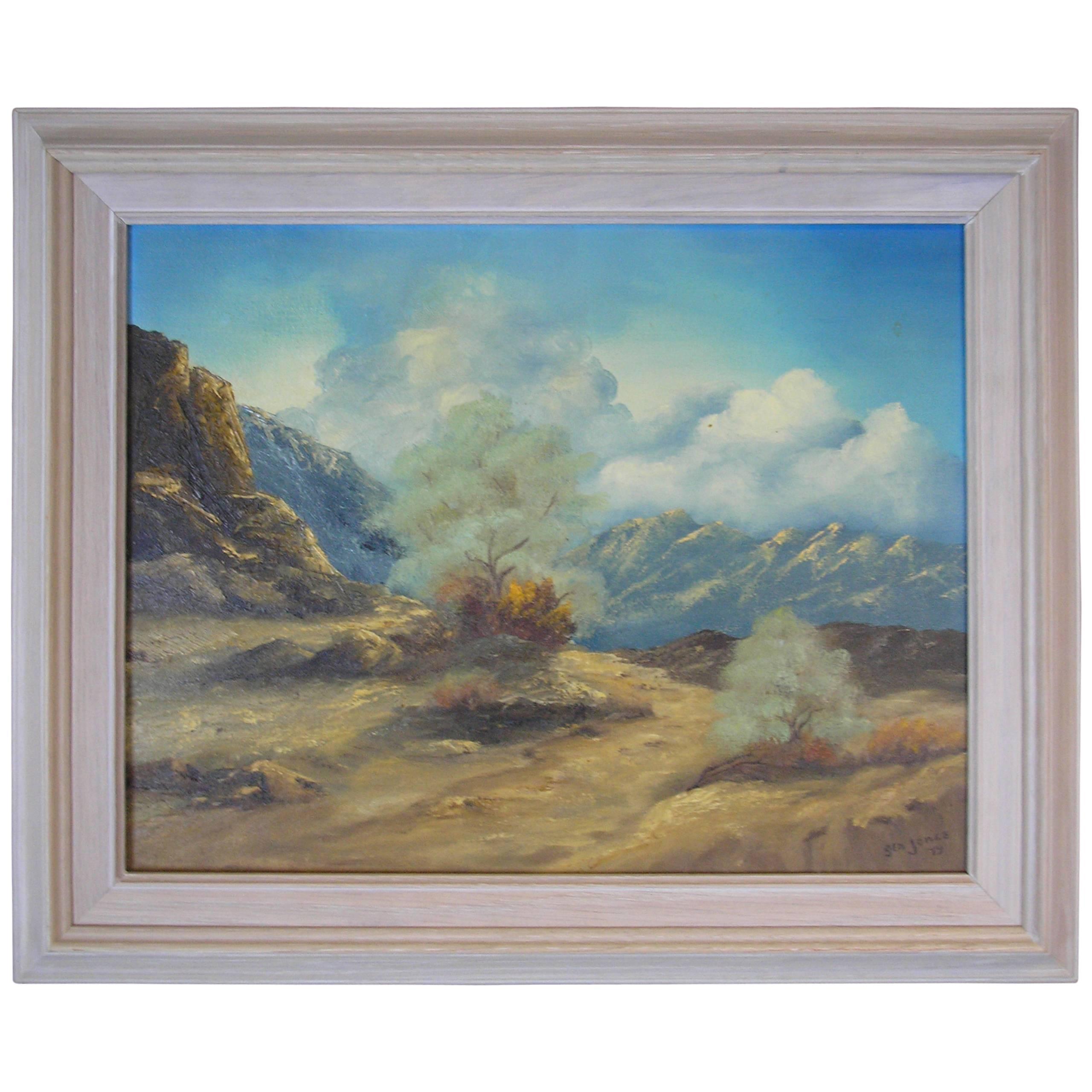 Original Signed Oil of a Mountain Landscape by George Jones For Sale