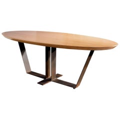 20th Century Custom Maple Top Table, 1990s