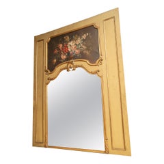 Französisch 19. Jahrhundert Louis XV gemalt Trumeau