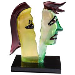 Murano Glass Art Sculpture after Picasso