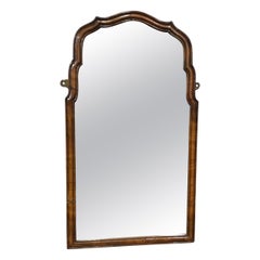 Antique Good Victorian Walnut Mirror