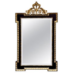 Labarge Miroir de style Napoléon III Patial doré et ébonisé