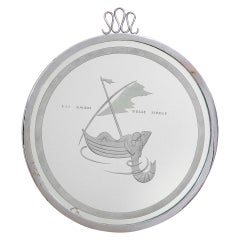 20th Century, Gio Ponti Wall Mirror "Gli Amori delle Sirene"