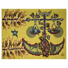 Jean Lurçat, Balance - Aubusson Wandteppich Atelier P. Legourieux - 88x116 -N 1573
