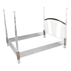 Mid-Century Modern Lucite Bed