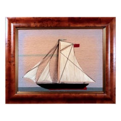 Naive British Sailor's Woolwork of a Sloop