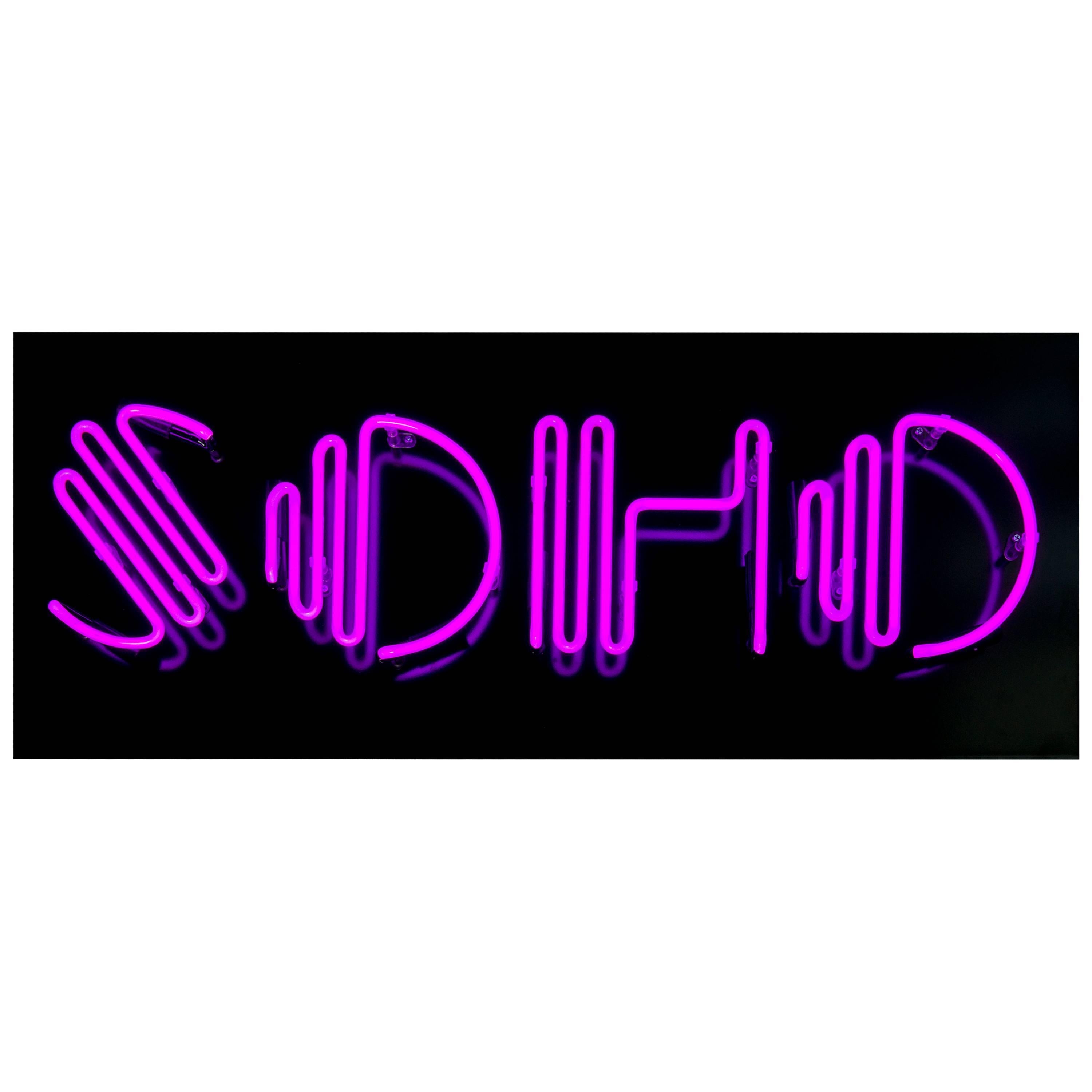 Ben Eine "SOHO" Neon 'Violet' For Sale