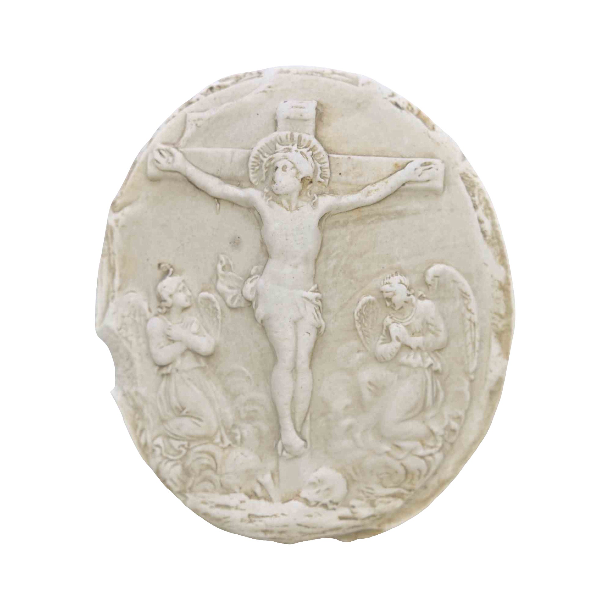Ancient Neoclassical Cameo Intaglio Depicting Jesus Christ on the.. 19th Century