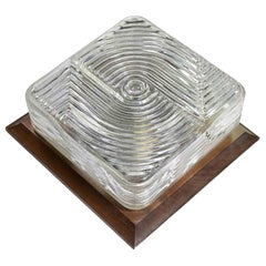 Vintage Glass Sconce, 1970s