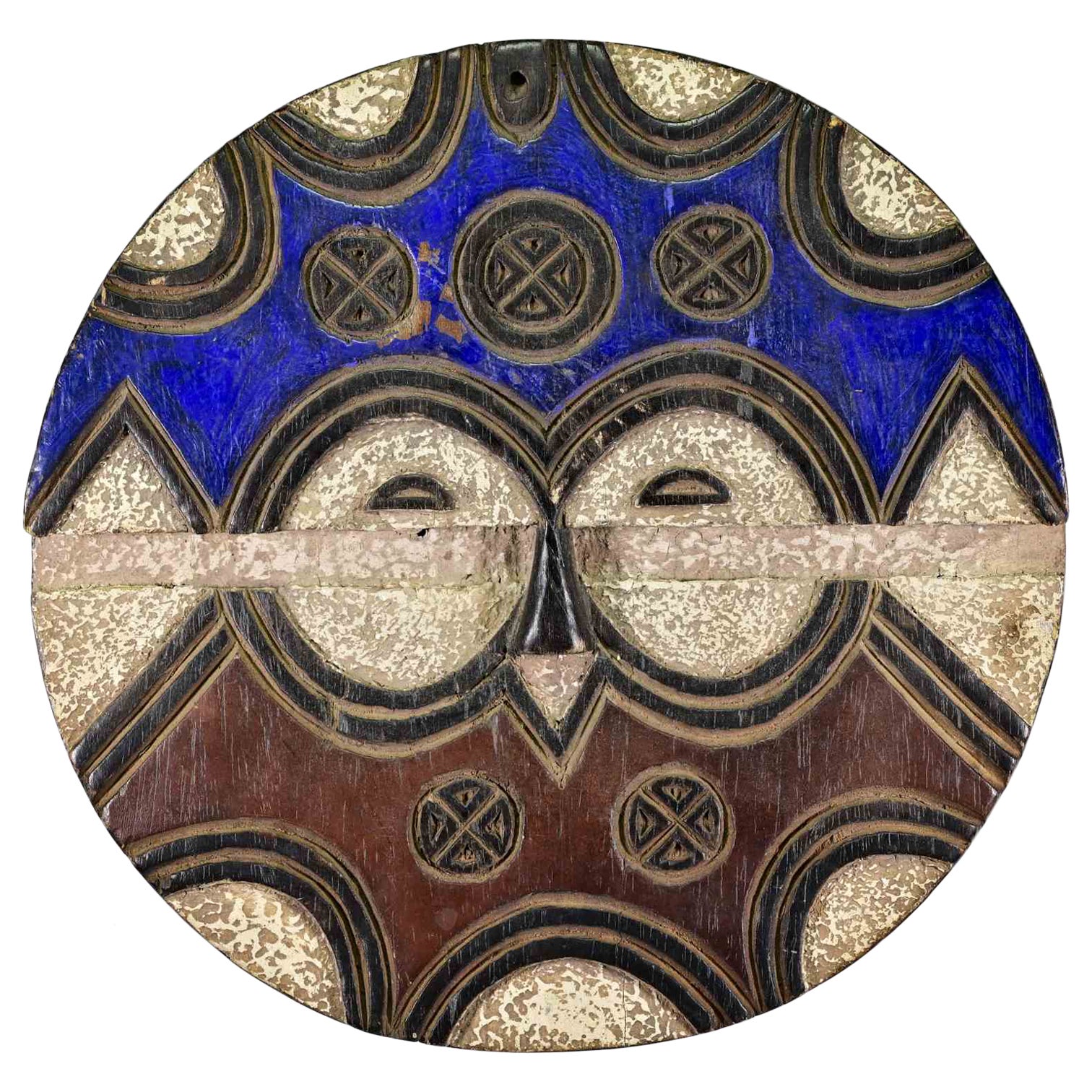 Vintage Handcrafted African Mask, 20th Century