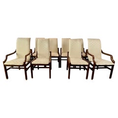 Vintage Henredon Dining Chairs in Walnut set of 8