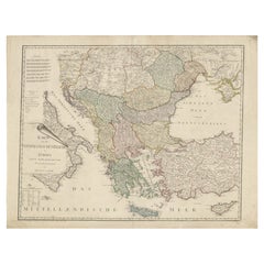 Ottoman Empire in Europe – Antique Map by Reilly, Vienna, 1796